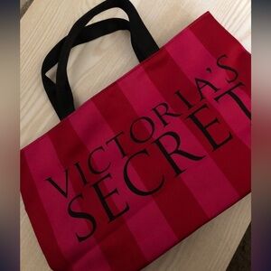 Victoria's Secret Bold Pink and Black Tote